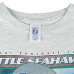 NFL (Logo 7) - Seattle Seahawks T-Shirt 1990s Large