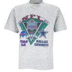 NFL (Salem) - Bills VS Cowboys Super Bowl 27th Champions Matchups T-Shirt 1993 Small