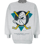 NHL (Bike) - Anaheim Mighty Ducks Crew Neck Sweatshirt 1994 Large