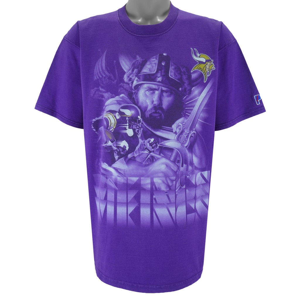 NFL (Pro Player) - Minnesota Vikings Single Stitch T-Shirt 1990s X-Large