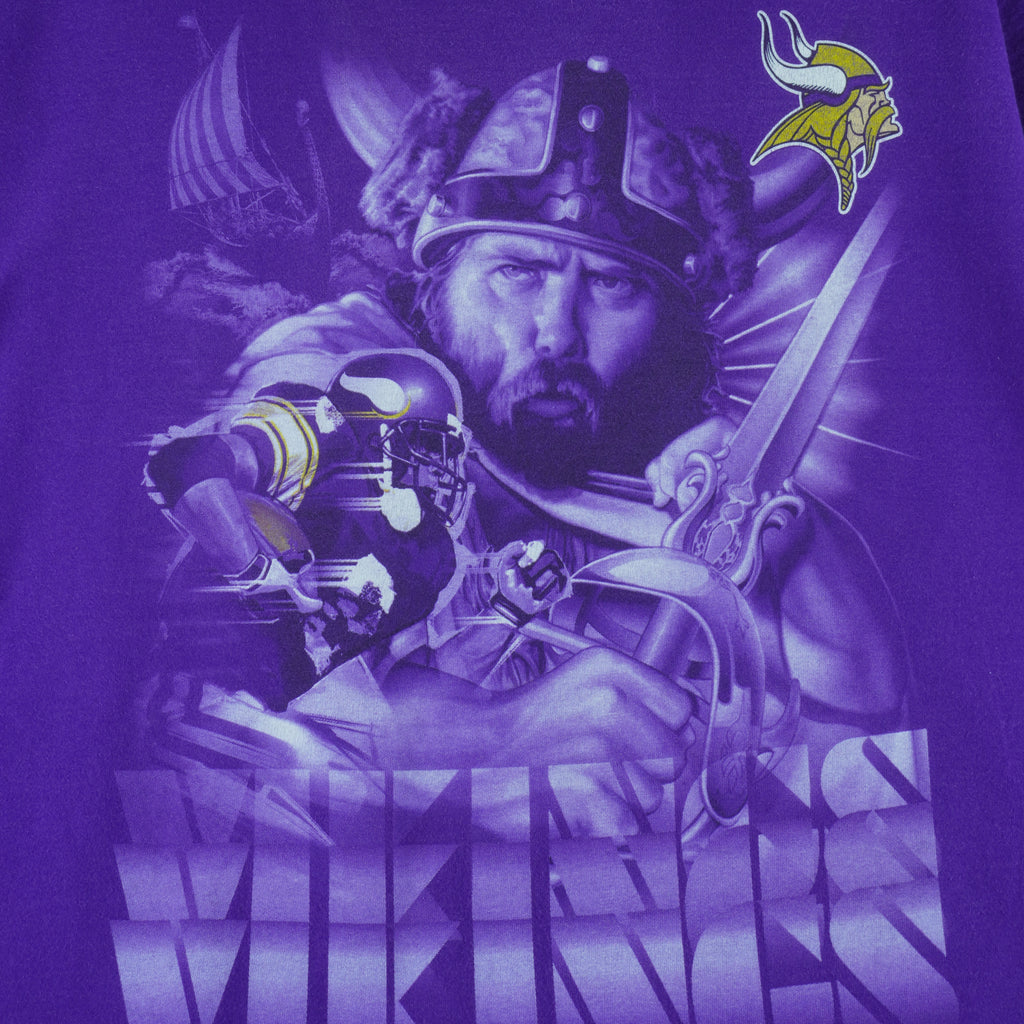 NFL (Pro Player) - Minnesota Vikings Single Stitch T-Shirt 1990s X-Large