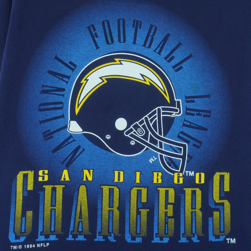 NFL (Competitor) - San Diego Chargers T-Shirt 1994 X-Large Vintage retro