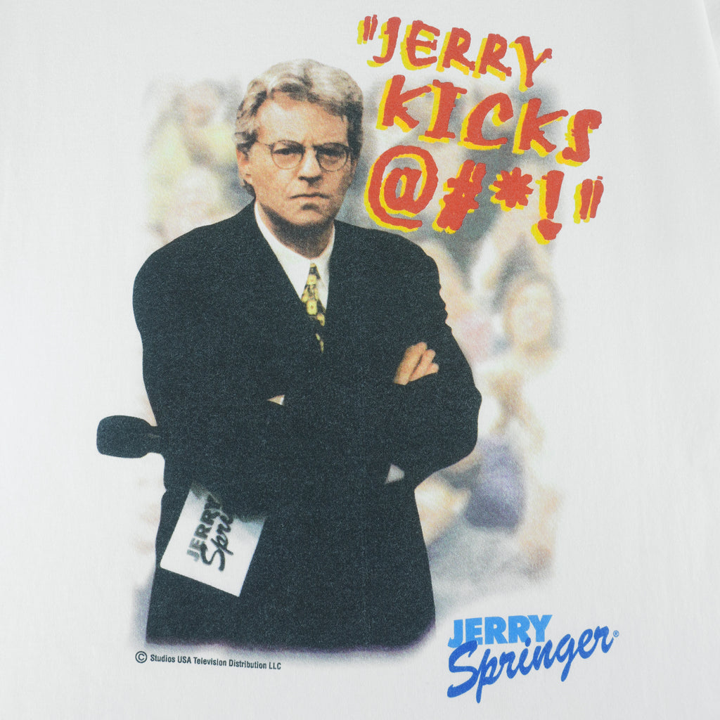 Vintage (Tultex) - Jerry Springer TV Single Stitch T-Shirt 1990s Large