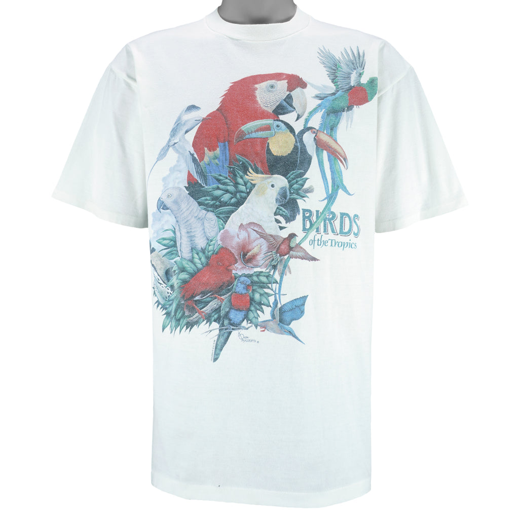 Vintage - Birds Of Tropics Single Stitch T-Shirt 1988 Large