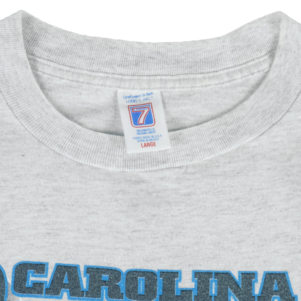 NFL (Logo 7) - Carolina Panthers Single Stitch T-Shirt 1995 Large vintage retro football