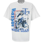 NHL (M&O Knits) - Toronto Maple Leafs Curtis Joseph Player T-Shirt 1990s X-Large