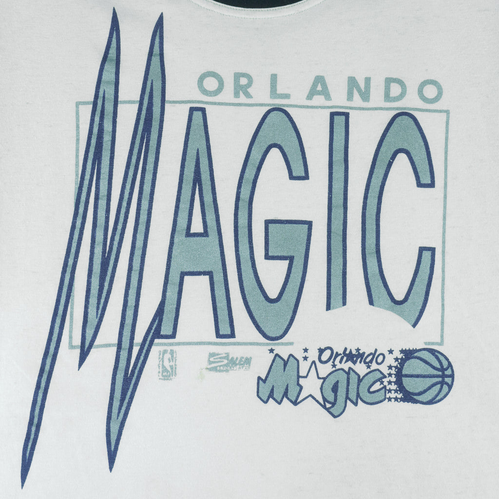 NBA (Salem) - Orlando Magic Ringer Single Stitch T-Shirt 1990s Large