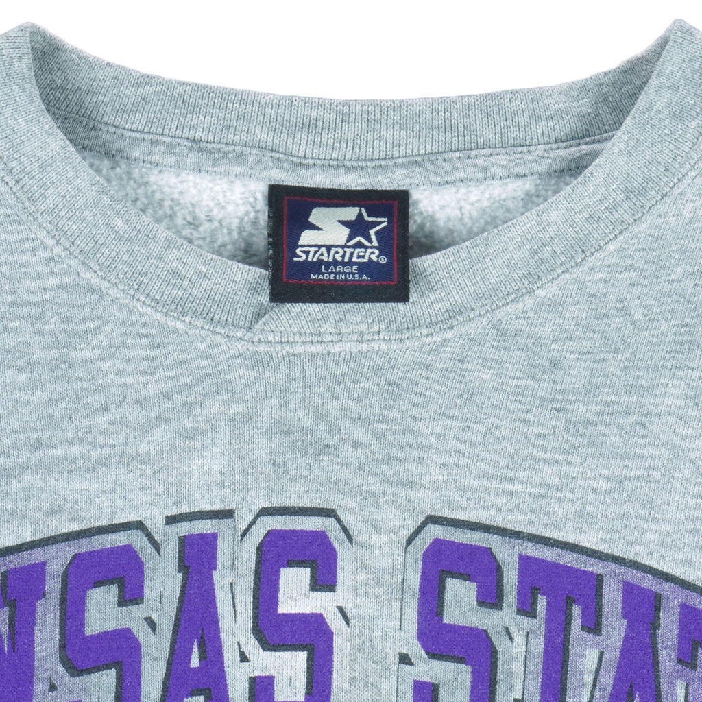 Starter - Kansas State Wildcats Sweatshirt 1990s Large vintage retro football college