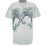 Vintage (Hanes) - Africa Asia Elephants T-Shirt 1992 X-Large