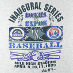 MLB (Majestic) - Rockies VS Expos Inaugural Season Matchups T-Shirt 1993 XX-Large