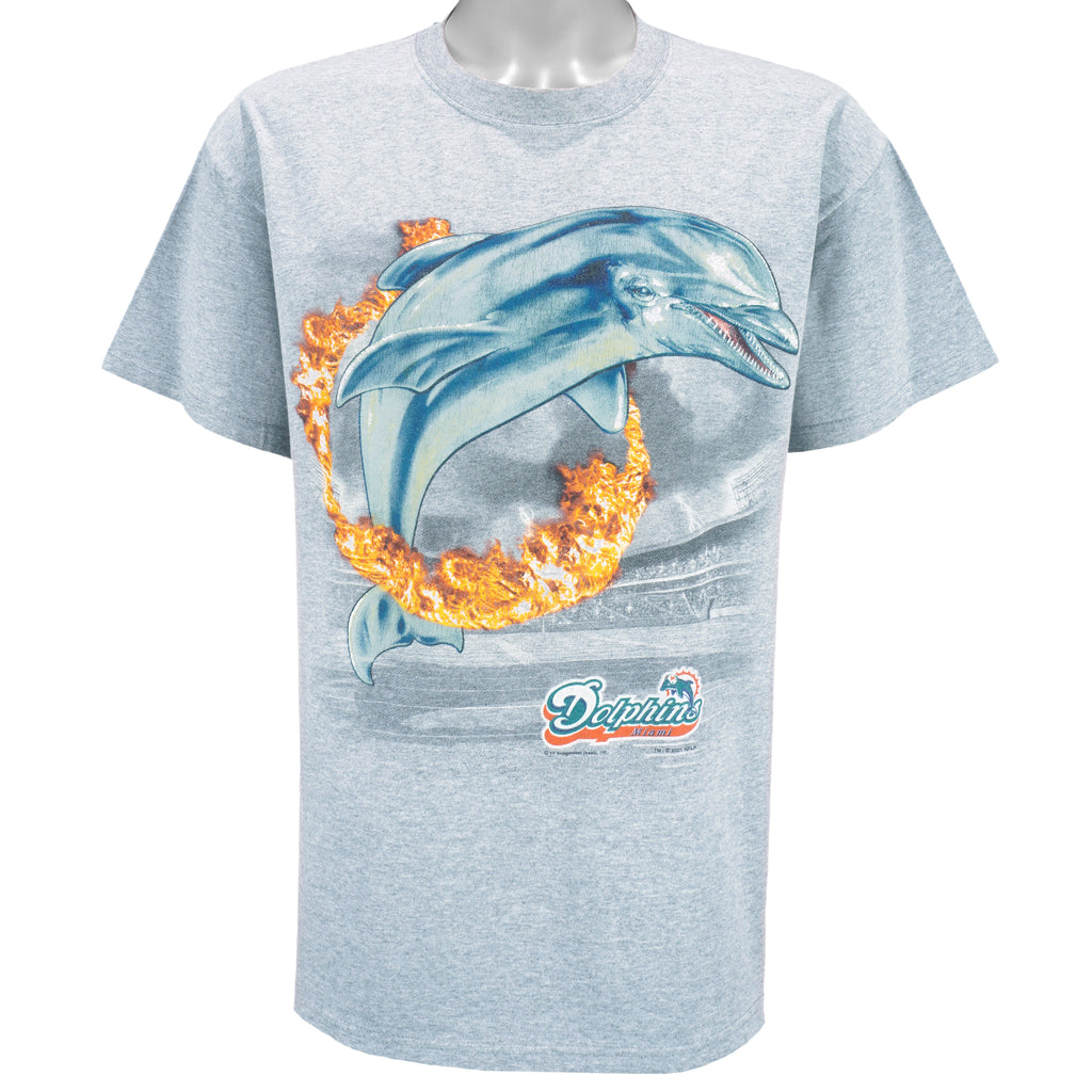 NFL (Lee) - Miami Dolphins X Animal T-Shirt 2001 Large