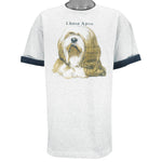 Vintage (Tee Jays) - Lhasa Apso Tibetan Dog T-Shirt 1989 X-Large