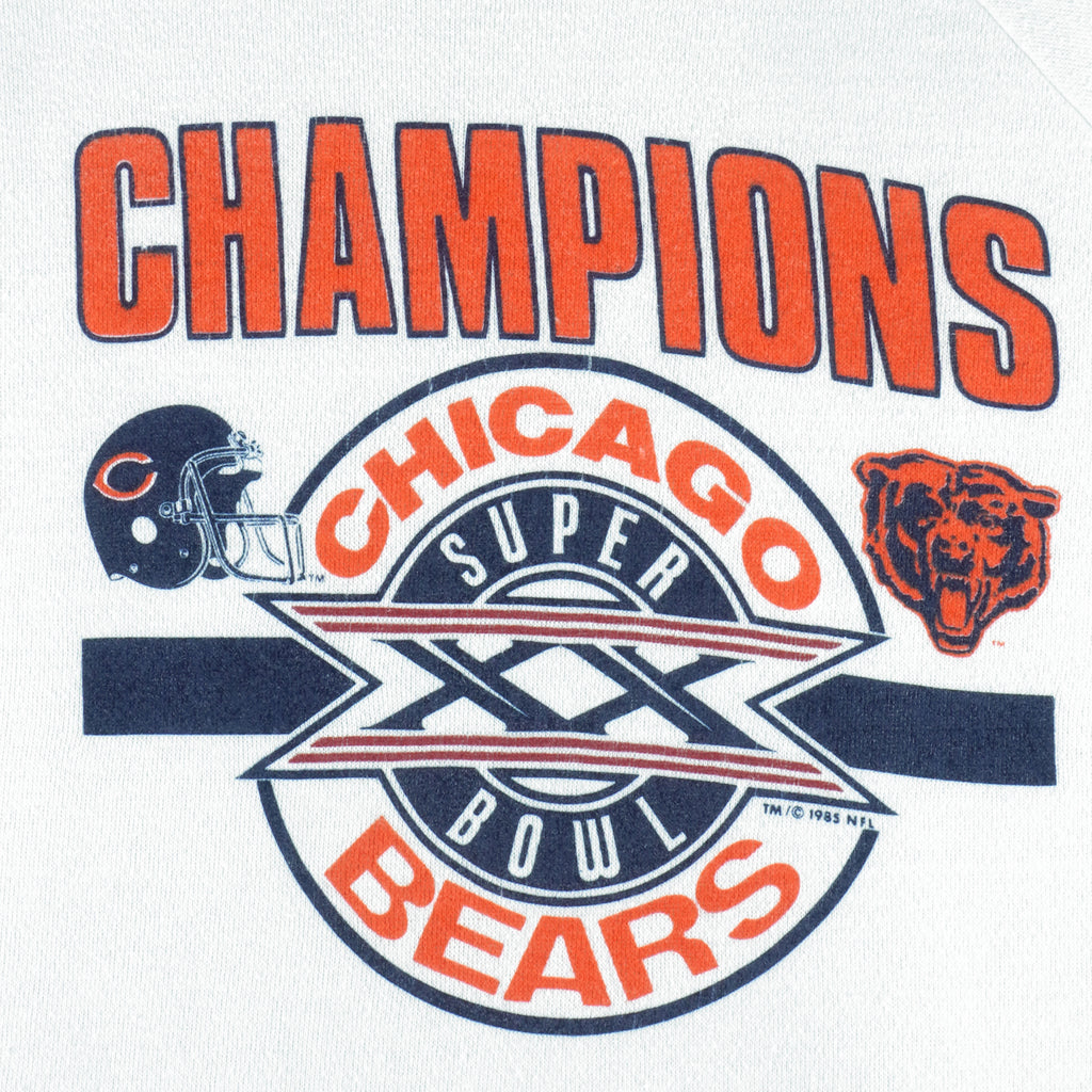 NFL (Hugger) - Chicago Bears Crew Neck Sweatshirt 1985 Large vintage retro football