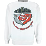 NFL (Tultex) - San Francisco 49ers Crew Neck Sweatshirt 1990s Medium