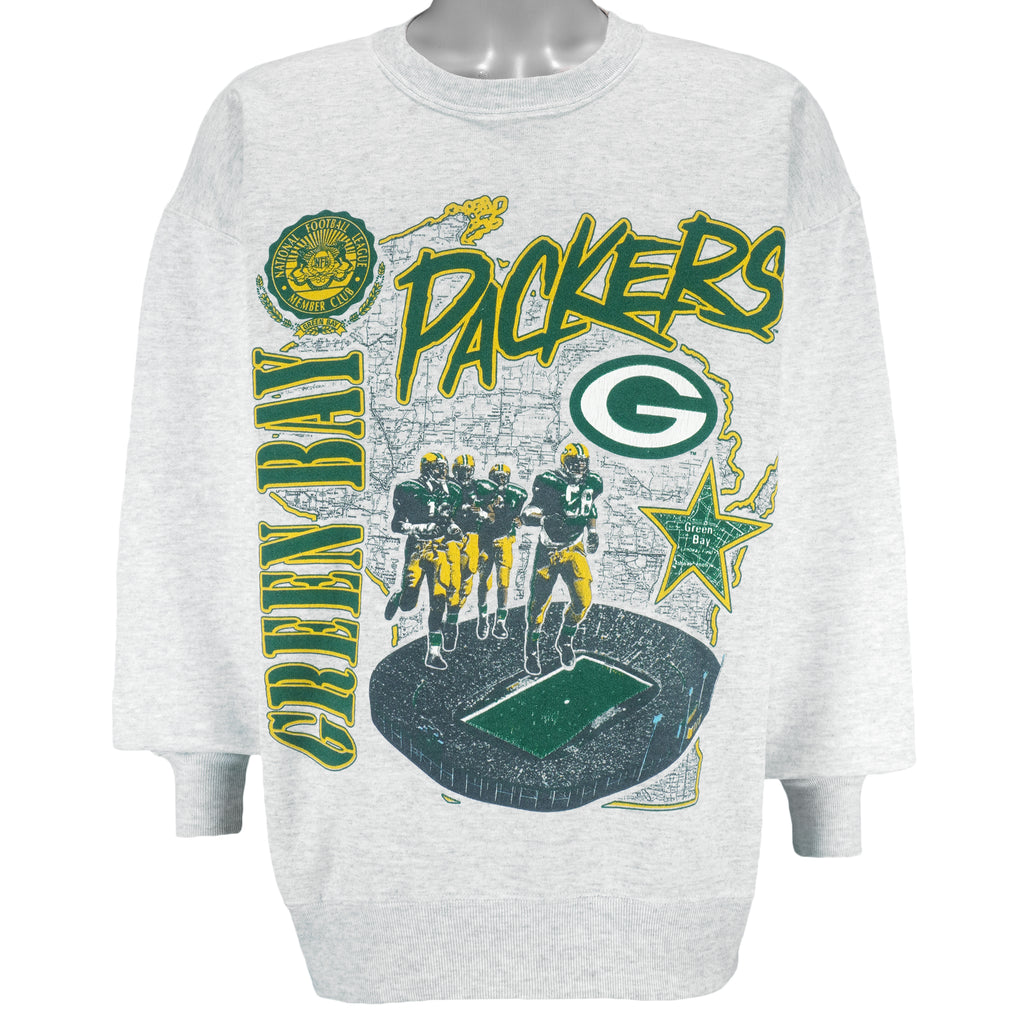 NFL (Nutmeg) - Packers Stadium Crew Neck Sweatshirt 1990s X-Large vintage retro football