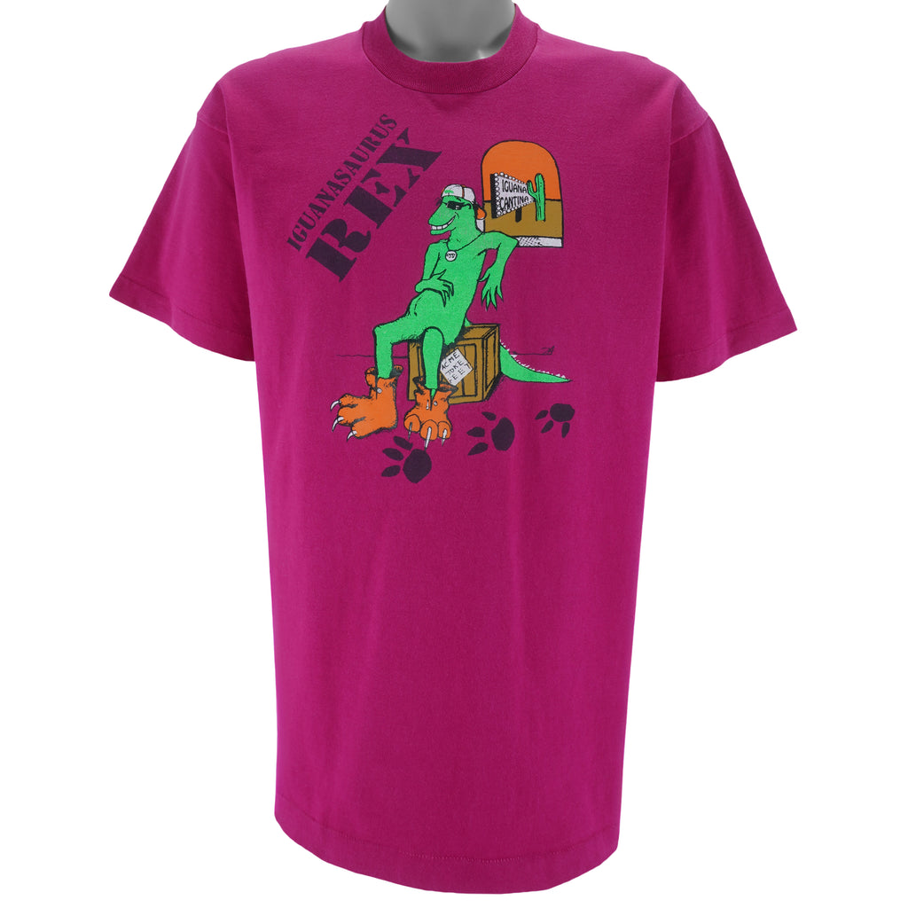 Vintage (Fruit Of The Loom) - Iguanasaurus Rex T-Shirt 1990s Large