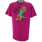 Vintage (Fruit Of The Loom) - Iguanasaurus Rex T-Shirt 1990s X-Large