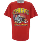 NFL - Kansas City Chiefs Helmet Football T-Shirt 2000s X-Large