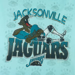 NFL (Jerzees) - Jacksonville Jaguars Spell-Out T-Shirt 1990s Large football