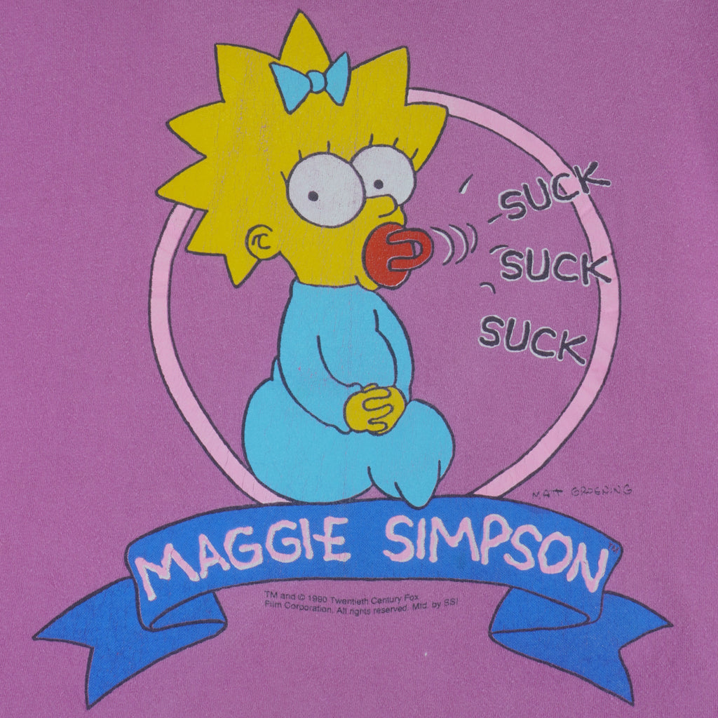 Vintage (The Simpsons) - Maggie Simpsons T-Shirt 1990 Medium