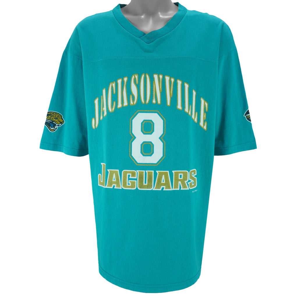 NFL (Sport Attack) - Jacksonville Jaguars Mark Brunell No. 8 Football Jersey 1990s X-Large