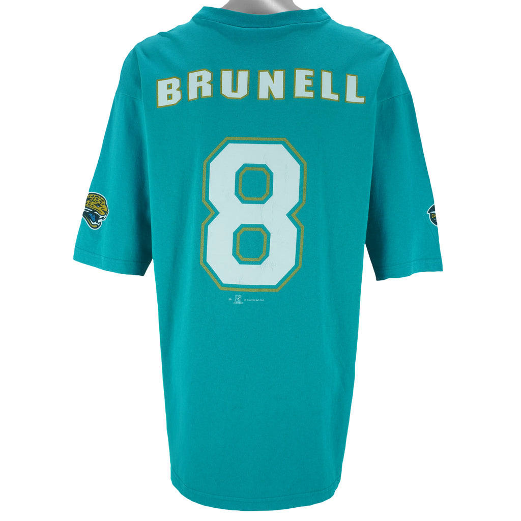 NFL (Sport Attack) - Jacksonville Jaguars Mark Brunell No. 8 Football Jersey 1990s X-Large