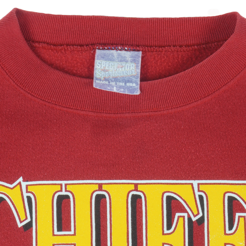 NFL (Spectator) - Kansas City Chiefs Crew Neck Sweatshirt 1990s Large