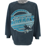 NHL (Harley) - San Jose Sharks Crew Neck Sweatshirt 1991 X-Large Vintage retro hockey