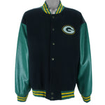 NFL (Game Day) - Green Bay Packers Faux Leather Jacket 1990s XX-Large