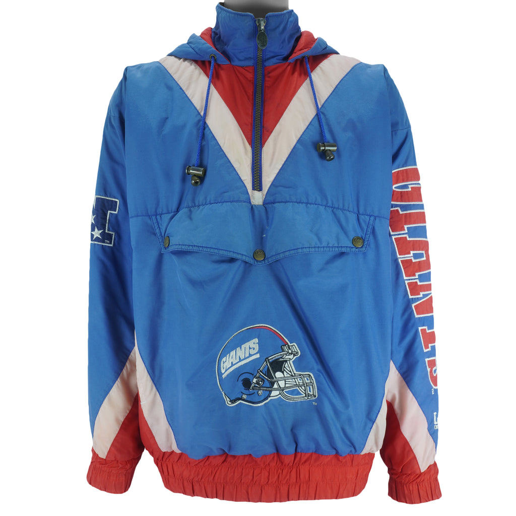 NFL (Lee) - New York Giants Hooded Puffer Jacket 1990s X-Large