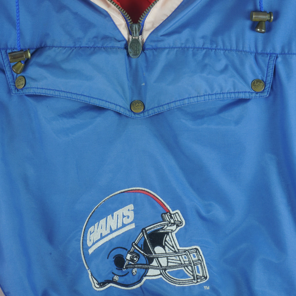 NFL (Lee) - New York Giants Hooded Puffer Jacket 1990s X-Large