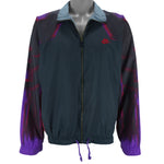 Nike - Black & Purple Soccer Premier Windbreaker 1990s Medium