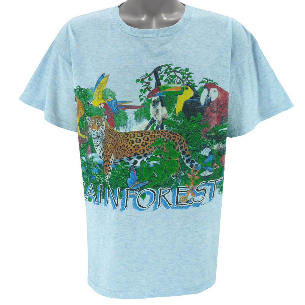 Vintage (Habitat) - Rainforest Animal T-Shirt 1991 Large vintage retro