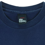 Vintage (No Fear) - Blue Single Stitch T-Shirt 1990s Medium vintage retro