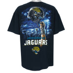 NFL - Jacksonville Jaguars Helmet & Lightning T-Shirt 2000s XX-Large