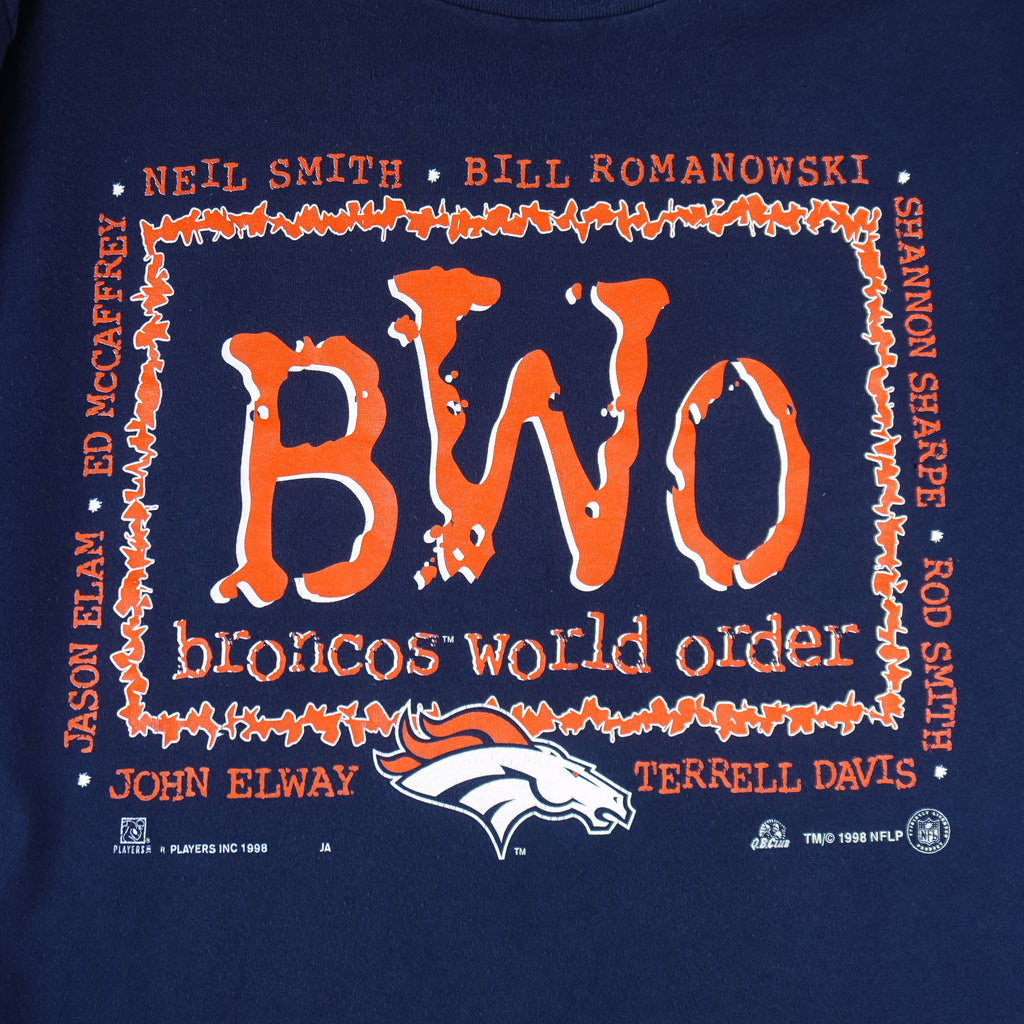 NFL (Tultex) - Denver Broncos World Order Players T-Shirt 1998 Large