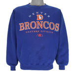 NFL (Galt Sand) - Denver Broncos AFC Champs Sweatshirt 1996 Medium