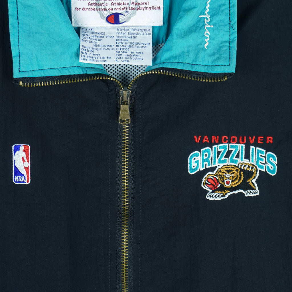 Champion - Vancouver Grizzlies Windbreaker 1990s XX-Large