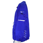 Nike - Blue Embroidered Windbreaker 1990s Large