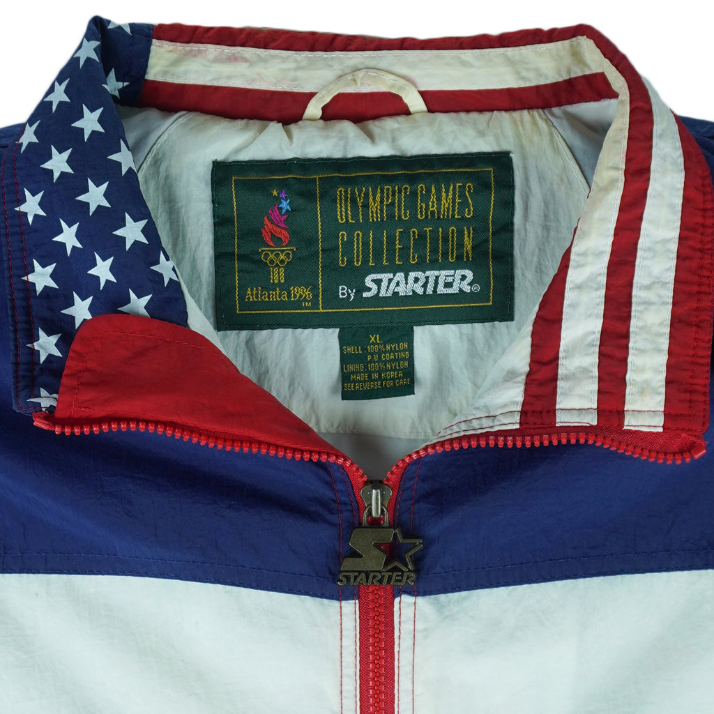 Starter - Atlanta Olympics Team USA Windbreaker 1996 Large