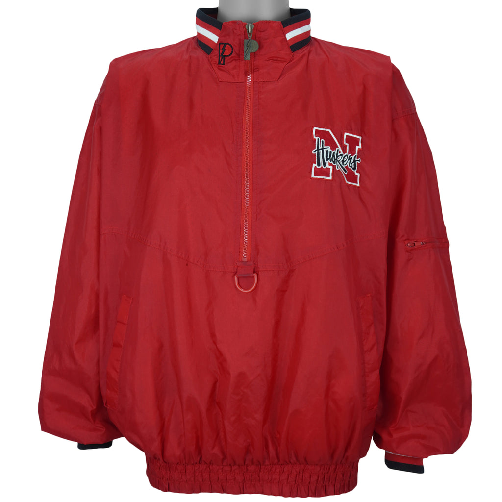 NCAA (Pro Player) - Nebraska Huskers Pullover Windbreaker 1990s Large