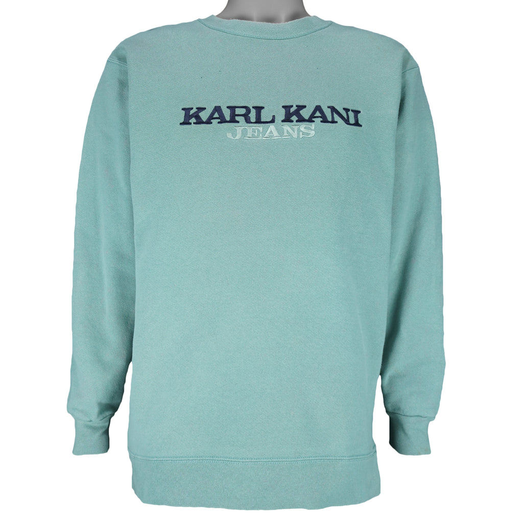 Karl Kani - Embroidered Spell-Out Crew Neck Sweatshirt 1990s X-Large