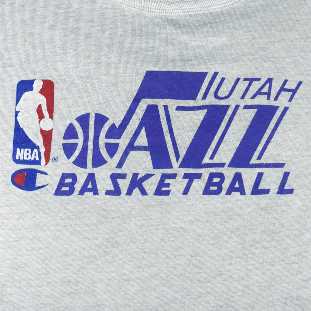 Champion - Utah Jazz Basketball T-Shirt 1990s X-Large