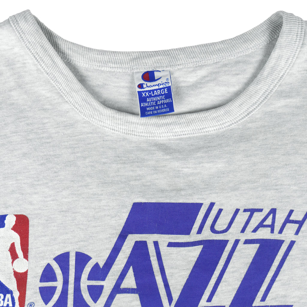 Champion - Utah Jazz Basketball T-Shirt 1990s X-Large