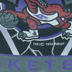 NBA (Novel Teez) - Toronto Raptors Lightning Single Stitch T-Shirt 1994 Large vintage retro basketball