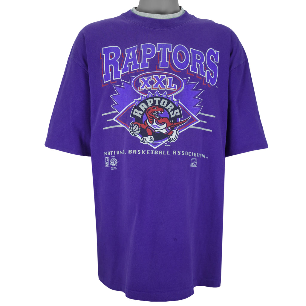 NBA (Waves) - Toronto Raptors XXL Roll Up Sleeves T-Shirt 1995 X-Large vintage retro basketball