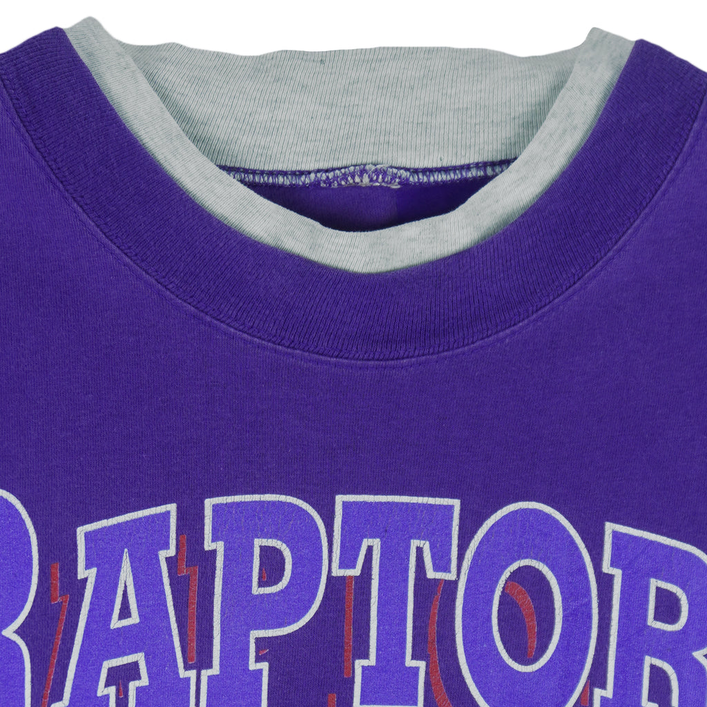 NBA (Waves) - Toronto Raptors XXL Roll Up Sleeves T-Shirt 1995 X-Large vintage retro basketball