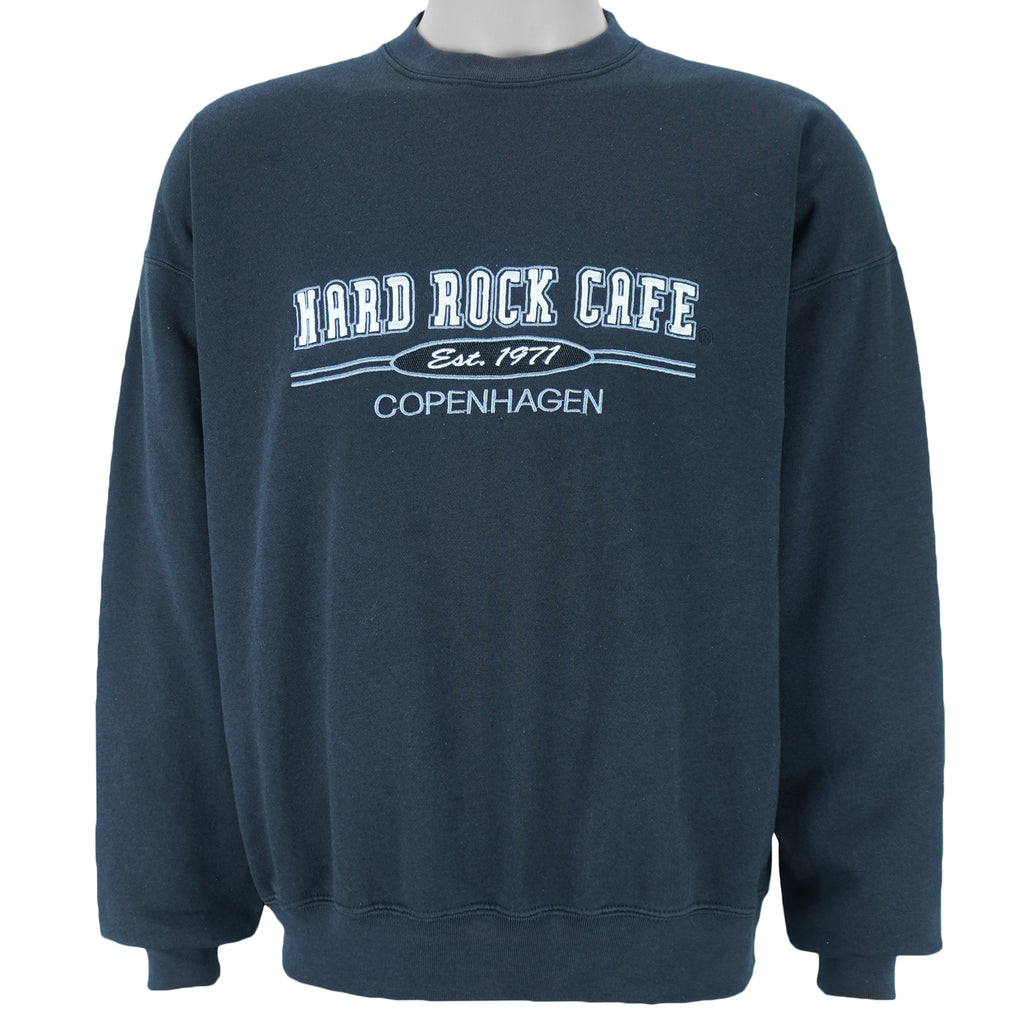 Vintage - Hard Rock Cafe Copenhagen Embroidered Sweatshirt 1990s X-Large vintage retro