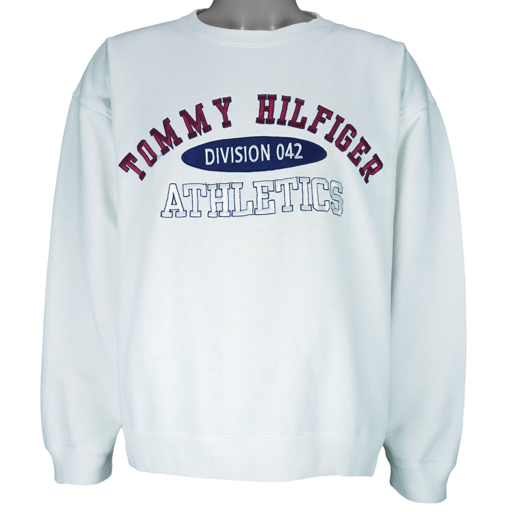 Tommy Hilfiger - Division 042 Athletics Crew Neck Sweatshirt 1990s X-Large Vintage Retro