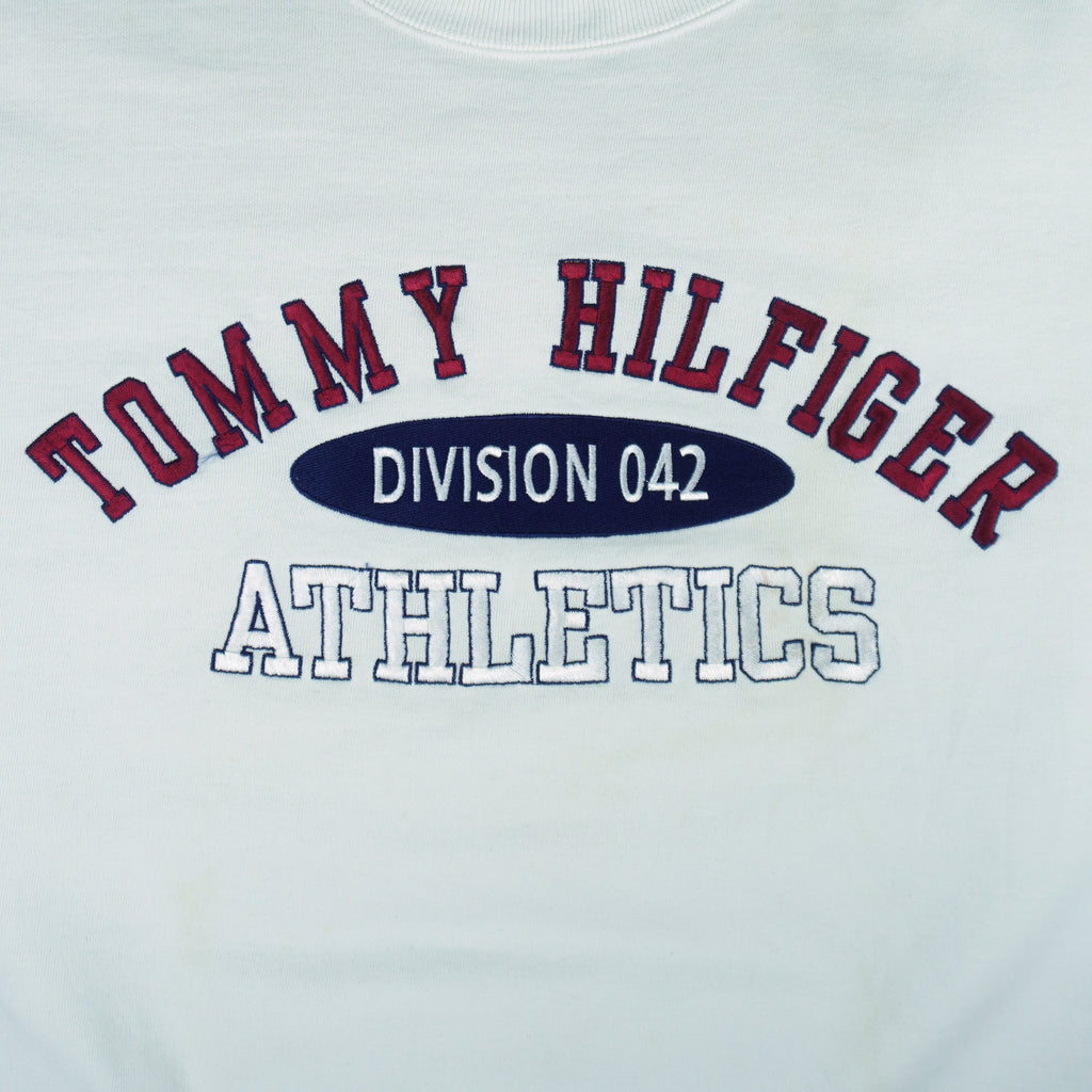 Tommy Hilfiger - Division 042 Athletics Crew Neck Sweatshirt 1990s X-Large Vintage Retro